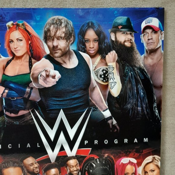 WWE Official Program 2016 With Poster Souvenir Event Wrestling - Picture 2 of 16